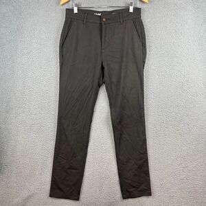 Mugsy Jeans Gray Brooks Flat Front Performance Pants Mens Size 30x32 K6PNBC